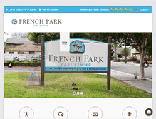 Tablet Screenshot of frenchparkcarecenter.com